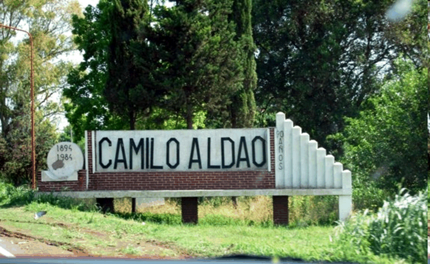 Canalización en el acceso norte.
